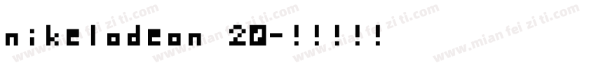 nikelodeon 20字体转换